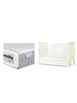 Mia 2 Piece Cotbed & Luxury Twin Spring Cotbed Mattress